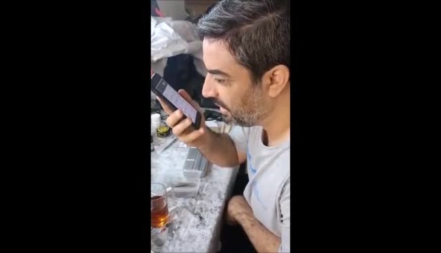 دلبری سوفیا دختر منوچهر هادی با لهجه‌ای شیرین کودکانه برای پدرش