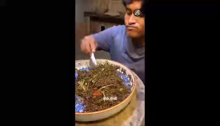 خوراک مورچه بالدار با سیر و فلفل