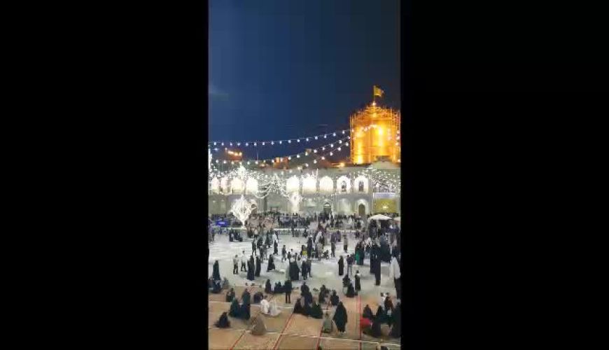  نقاره نوازی حلول ماه مبارک رمضان در حرم مطهر رضوی