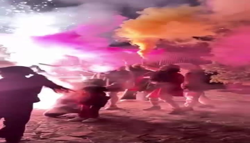 چهارشنبه سوری به سبک همسر شاهرخ استخری / ویدیویی که شاید هرگز تکرار نشود