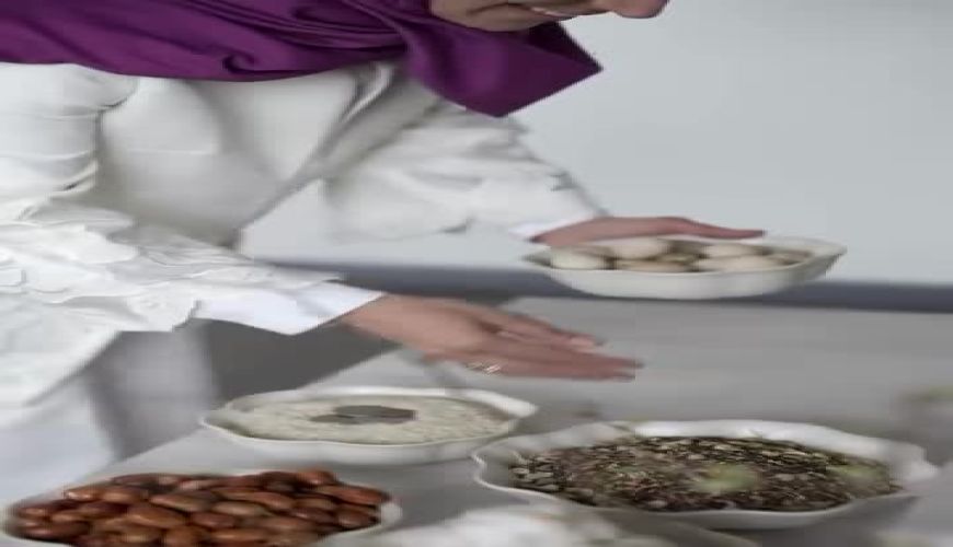 سفره هفت سین فوق العاده شیک و دوستانه سوگل طهماسبی و افسانه چهره آزاد / چه دیزاین با کلاسی