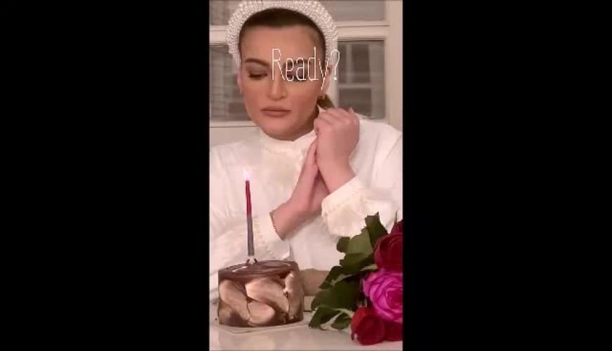 جشن تولد 33 سالگی نیلوفر پارسا بیتای سریال آوای باران / مبارک باشه