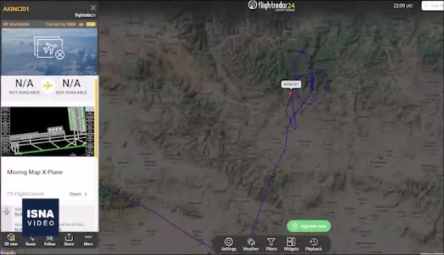 ویدئو  تلاش پهپاد ترکیه‌ای برای شناسایی محل سانحه بالگرد حامل رئیس‌جمهور