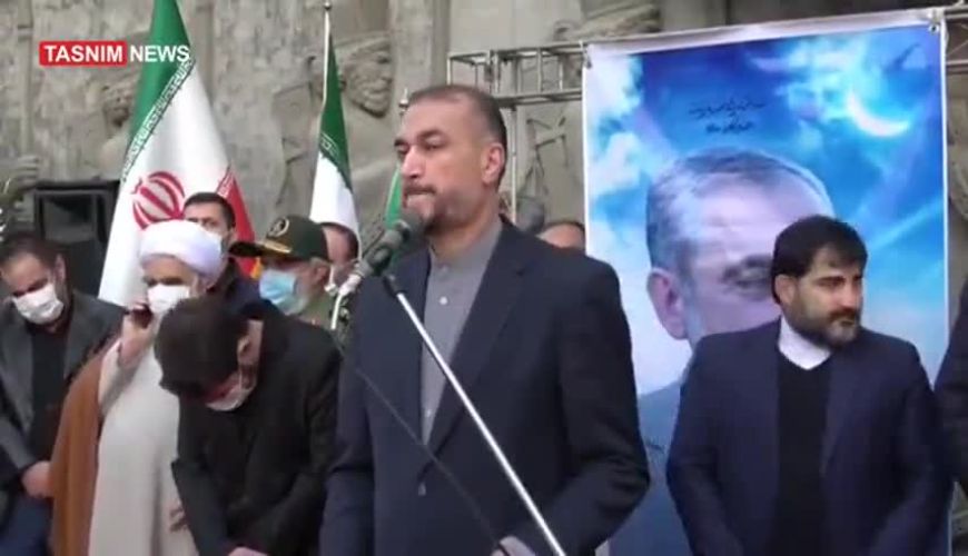 توییت دختر شهید رکن آبادی درباره شهید حسین امیرعبداللهیان