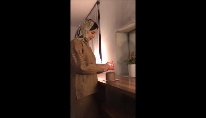 جشن تولد ساده و بدون تجملات زهره نعیمی بازیگر سریال پرگار / رونمایی از دکوراسیون خانه اش
