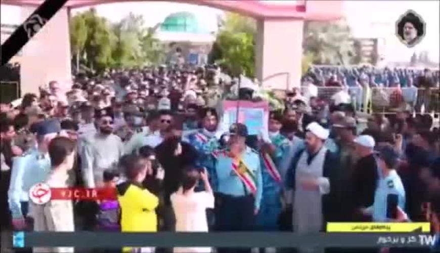تشییع پیکر کمک خلبان دریانوش در پایگاه شهید بابایی اصفهان