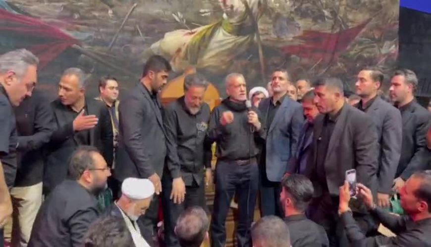 نوحه خوانی دکتر ‎پزشکیان در شب عاشورا