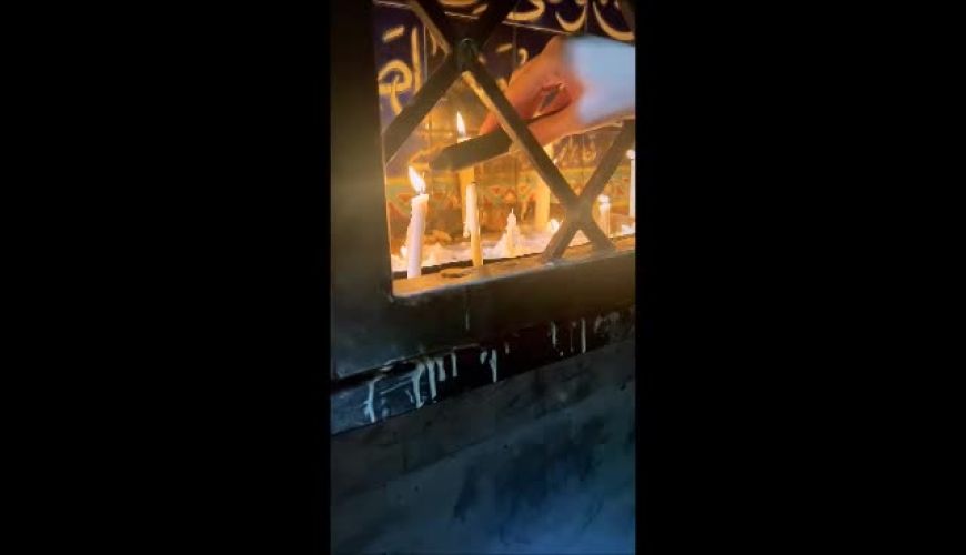 مراسم شام غریبان به یاد ماندنی با شمع روشن کردن احساسی بهنوش طباطبایی ، بازیگر چشم رنگی سینما + فیلم