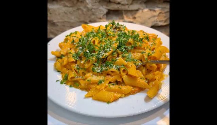  آموزش مرحله به مرحله پاستای گوجه فرنگی