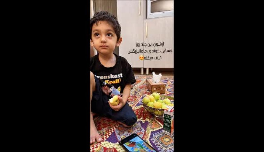 خوشگذرانی محمدحسین پسر شهرام شکیبا در خانه مادربزرگ / روایت لحظات شاد و صمیمی در کنار خانواده