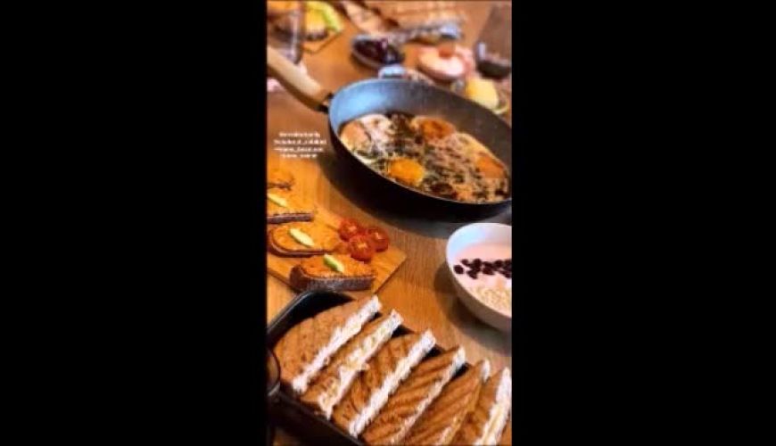 سپیده بزمی‌پور و صبحانه‌اش برای برادر و زن برادرش؛ ترکیب خوش‌سلیقگی و عشق خانوادگی در یک قاب
