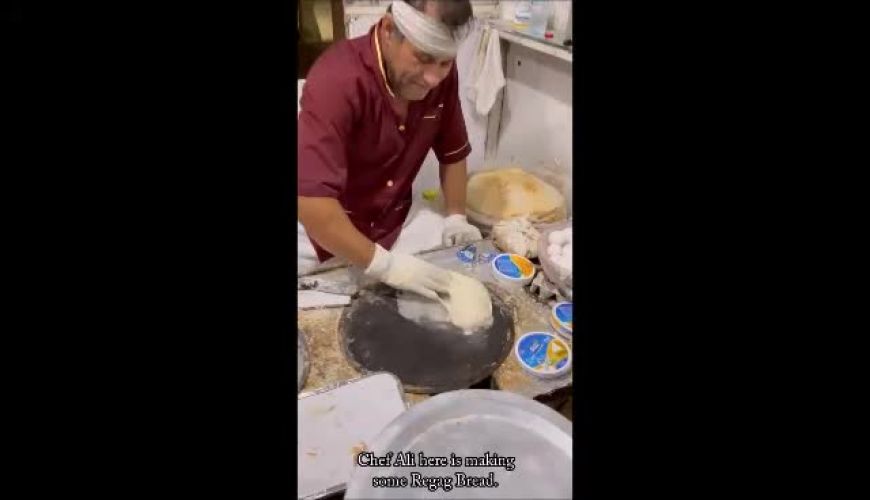 نان رگاگ سنتی ایرانی در دبی