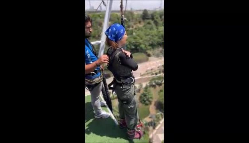  الهام نامی و جامپینگ پرهیجانش؛ ثبت لحظه‌ای ناب از جسارت و هیجان ستاره سریال شکارگاه