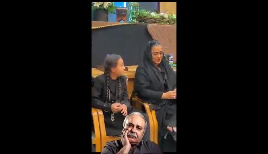 صحنه‌ای که قلب‌ها را شکست: بیتابی نوه خردسال محمد کاسبی در مراسم تشییع، غمی که فضای مجازی را پراندوه کرد