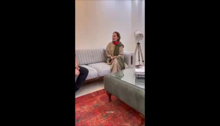 آرام جعفری و چیدمان رویایی جهیزیه خانه عروس / تلویزیون مدرن، لوسترهای کریستالی سبز و پاسیو پر از آرامش