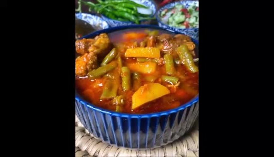 طرز تهیه خورشت لوبیا سبز