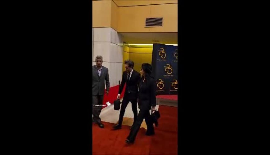 قاب تازه امیرعلی نبویان و همسرش در یک جشنواره 