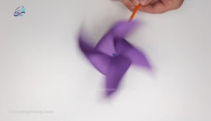 آموزش ساخت فرفره کاغذی