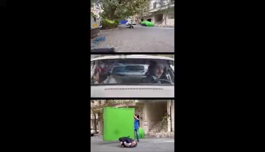  فیلم پشت صحنه طراحی دقیق تصادف با هنرنمایی بدلکار بابک حمیدیان