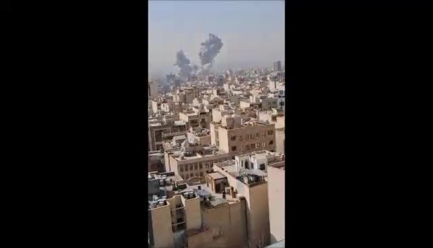 تصاویری از انفجارهای امروز تهران در محدوده خیابان جمهوری