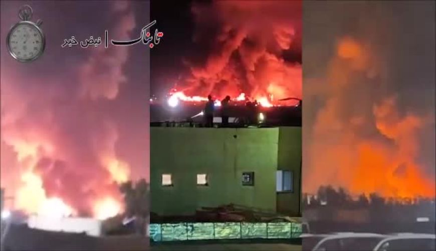 سه ویدیو از به آتش کشیدن میدان نفتی آمریکا     