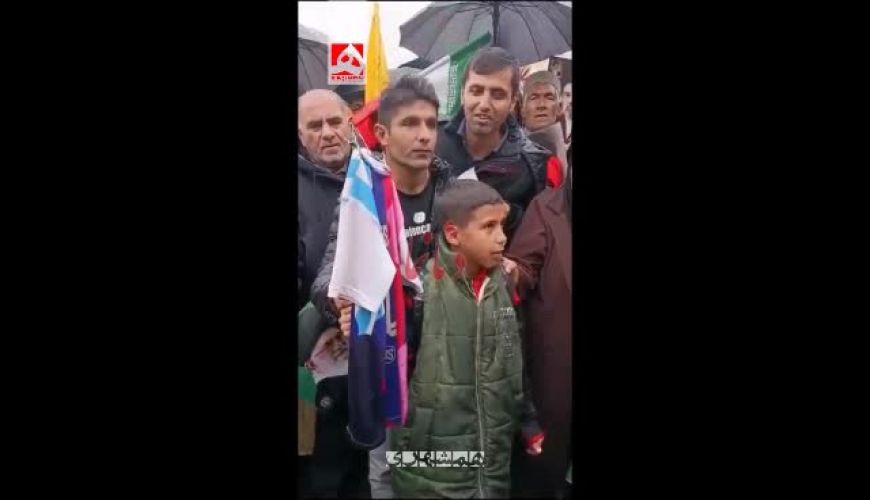 آتش زدن پیراهن مسی در راهپیمایی روز قدس