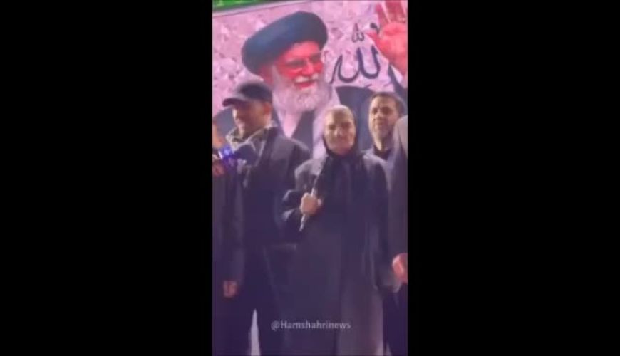 میدان‌داری فریده سپاه منصور در تجمع شبانه