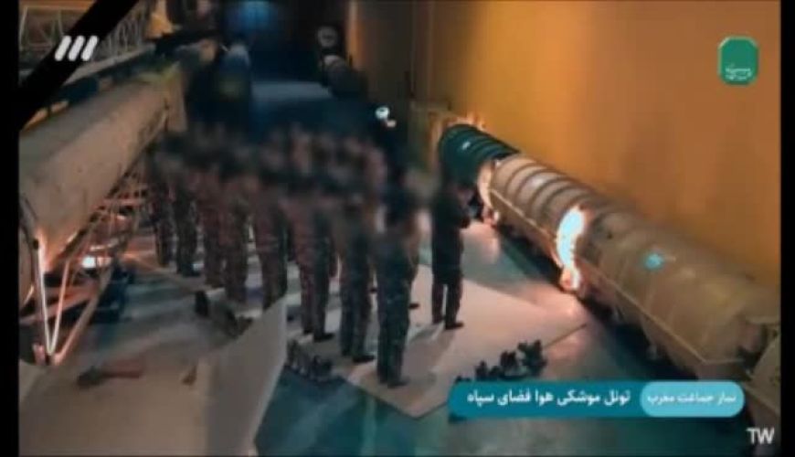 پخش برای اولین بار؛ اقامه نماز جماعت در تونل موشکی هوا فضای سپاه 
