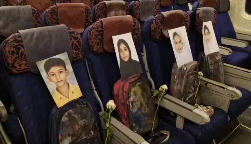 کودکان شهید میناب، همراه هیات ایران;میناب ۱۶۸; به ریاست دکتر قالیباف در پرواز به اسلام‌آباد