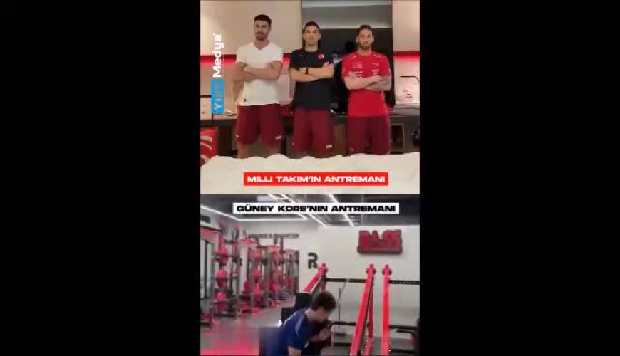  ویدئوی مقایسه تمرینات بازیکنان کره جنوبی و خوش گذرانی ترک‌ها 