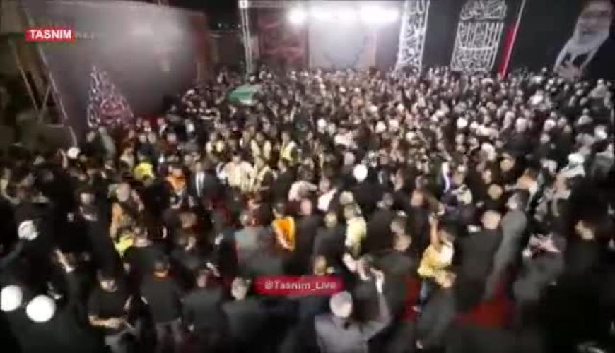 مراسم استقبال از پیکر رهبر شهید انقلاب در فرودگاه نجف 
