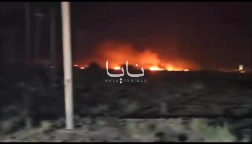 آتش‌سوزی در پایگاه آمریکا در پی حملات ایران 