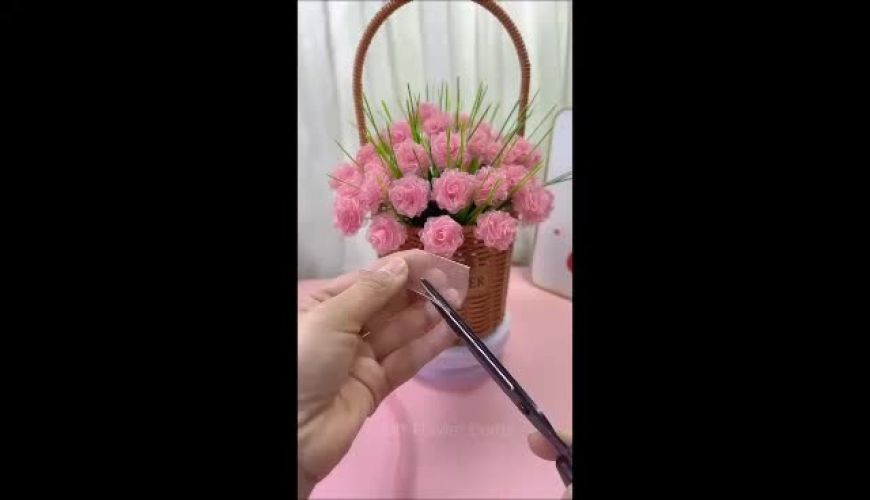 ساخت گل با روبان ، بسیار زیبا و حرفه ای ، بفرست برای خانم ها یاد بگیرند 