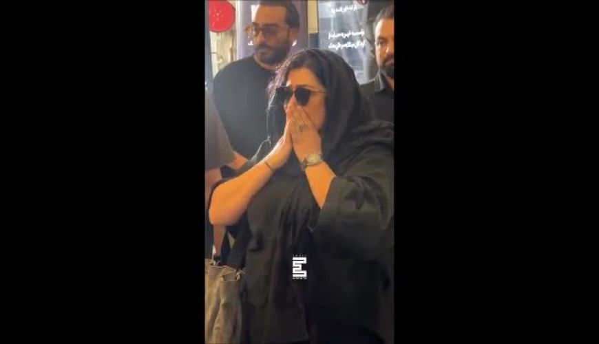 ویدئوی تأثیرگذار از باران کوثری در مراسم یادبود مریم همتیان